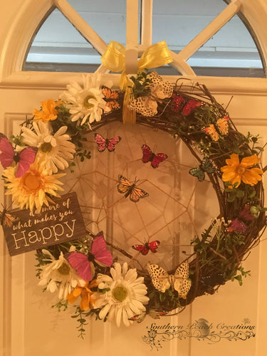 Butterfly Kisses Wreath