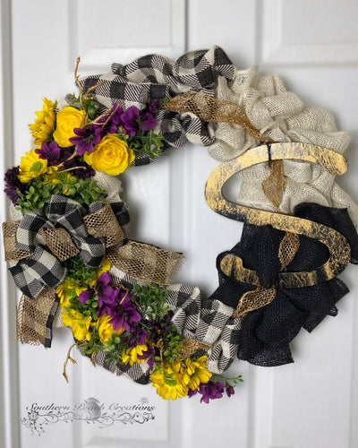 Everyday Wreath with Letter